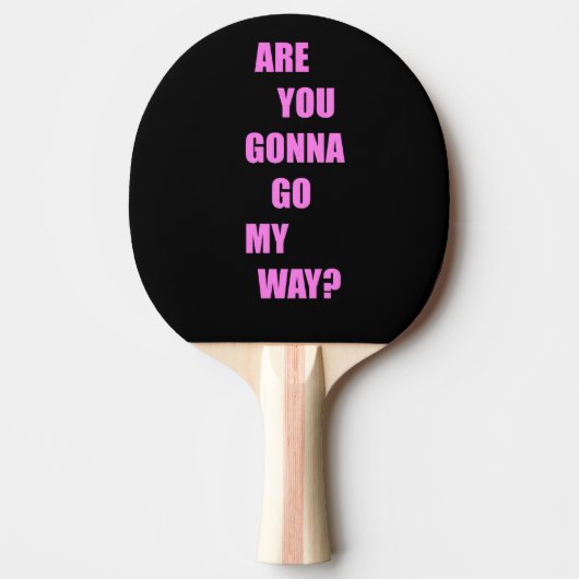 Ga je weg? tafeltennisbatje (Voorkant)
