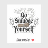 Ga jezelf besmeuren Grappige Vinyl sticker (Vel)
