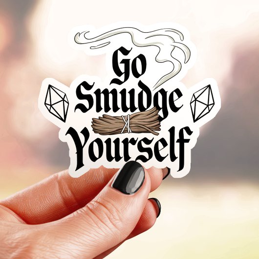 Ga jezelf besmeuren Grappige Vinyl sticker