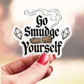 Ga jezelf besmeuren Grappige Vinyl sticker