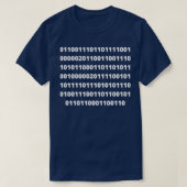 Ga jezelf in Binary T-shirt (Design voorkant)