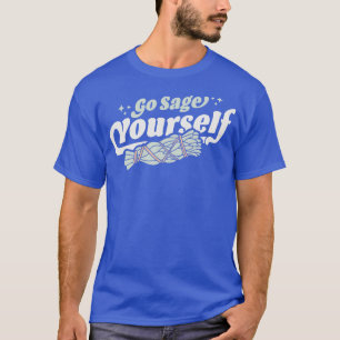 Ga jezelf salie reinigen Salie Smudge Stok Veer T-shirt