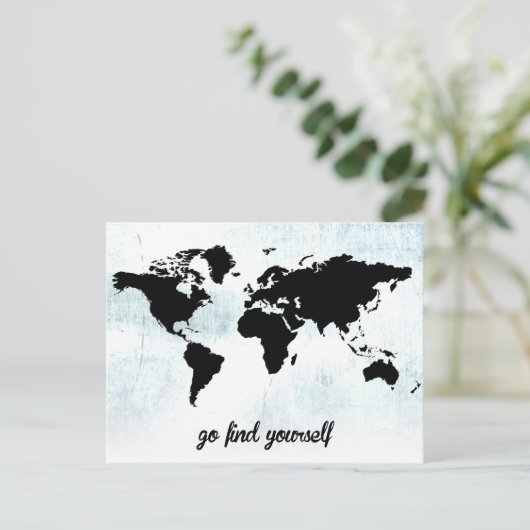 Ga jezelf zoeken briefkaart (Staand voorkant)