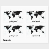 Ga jezelf zoeken rechthoekige sticker (Vel)