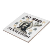 Ga Jezus en je verjaardag Tegeltje (Zijkant)