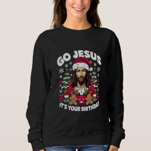 Ga Jezus Het Is Je Verjaardag Lelijk Kersttrui Trui