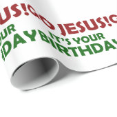 Ga Jezus! Het is jouw verjaardag Cadeaupapier (Rol Hoek)