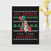 Ga Jezus, het is jouw verjaardag Kaart (Gele Bloem)