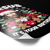 Ga Jezus, het is jouw verjaardag, lelijke kersttru Foto Afdruk (Hoek)