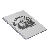 Ga kamperen goedkoper dan therapie grappig citaat notitieboek (Rechterzijde)