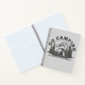 Ga kamperen goedkoper dan therapie grappig citaat notitieboek (Binnen)