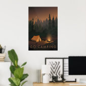 Ga Kamperen Reisposter Poster (Thuiskantoor)