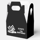 Ga karten, raceauto jongen verjaardag bedankdoosjes (Geopend)