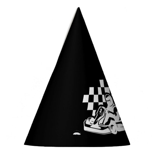 Ga karten, raceauto jongen verjaardag feesthoedjes (Links)