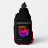 Ga kijken, ga doen, ga live avontuur sling bag (Voorkant)
