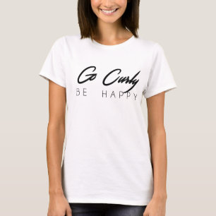 Ga krullen, ben de Tevreden Kemanner Neck T-Shirt