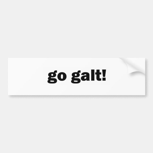 ga maar. bumpersticker (Voorkant)