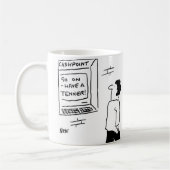 Ga maar door - heb een huurder! koffiemok (Links)