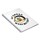 Ga Maki M'n Dag Grappige Sushi Grap Notitieboek (Rechterzijde)