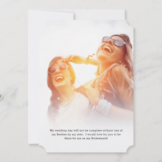 Ga mee in Brooklyn | Bruidsfeestverzoek Kaart (Achterkant)