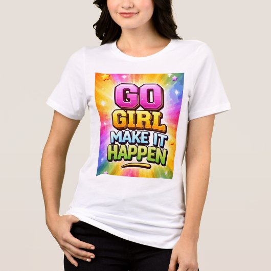 Ga Meid Doe Het Gebeuren Motiverend Tri-Blend Shirt (Voorkant)