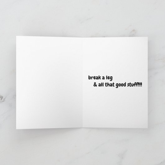 Ga Meid, Veel Succes, Sterkte! Kaart (Binnen)