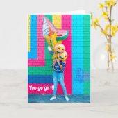 Ga Meid, Veel Succes, Sterkte! Kaart (Gele Bloem)