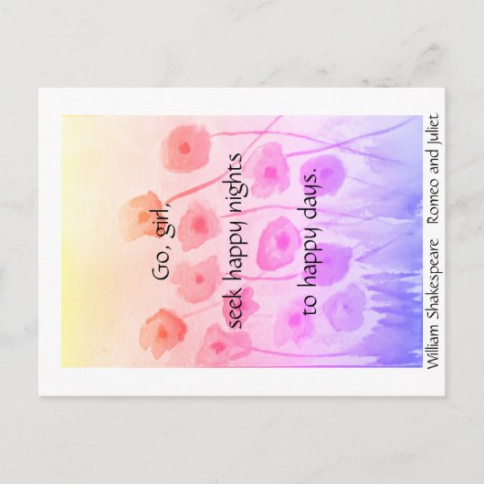 Ga, meisje...briefkaart (Romeo en Julia) Briefkaart (Voorkant)