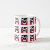 Ga Meisje Pop Art Schedel Patroon Koffiemok (Voorkant rechts)