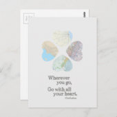 Ga met al je hart briefkaart (Voorkant / Achterkant)