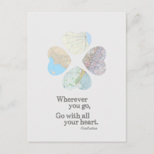 Ga met al je hart briefkaart (Voorkant)