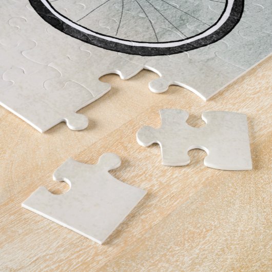 Ga met al je hart -  fiets legpuzzel (Zijkant)