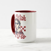 Ga met de Flo Retro Florence Nightingale Verpleegs Mok (Voorkant links)