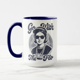 Ga met de flow Florence Nightingale Hip Hop Retro Tweekleurige Koffiemok