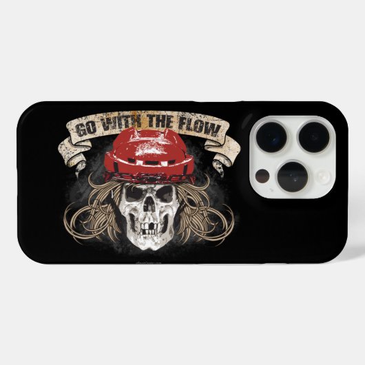 Ga met de Flow (Hockey Hair) Red Case-Mate iPhone Case (Achterkant (horizontaal))