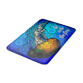 Ga met de Flow Sinaasappel Jellyfish Blue Ocean Bo Badmat (Gekanteld)