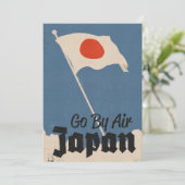 Ga met de lucht Japan Bedankkaart (Staand voorkant)