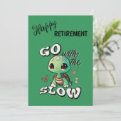 Ga met de slow custom Retirement Kaart (Staand voorkant)