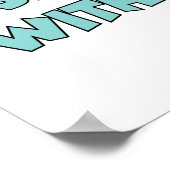 Ga met de sneeuwslaapstand in de winter van de pin poster (Hoek)