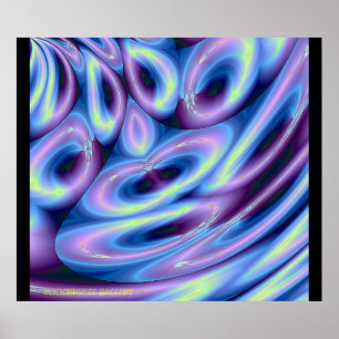 GA MET DE STROOM!!! (Blauw) Poster
