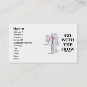 Ga met de stroom (circulatoir systeem) visitekaartje (Voorkant)