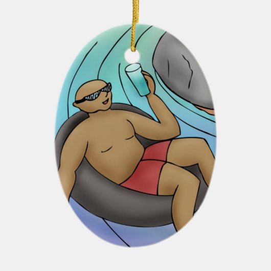 Ga met de stroom door de stevigheid van het rockwa keramisch ornament (Voorkant)