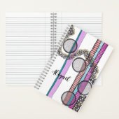 Ga met de stroom, gepersonaliseerd, origineel kuns notitieboek (Binnen)