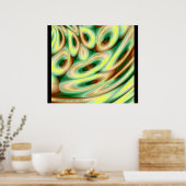 GA MET DE STROOM!! (Green) Poster (Keuken)