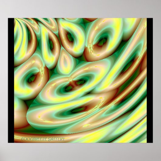 GA MET DE STROOM!! (Green) Poster (Voorkant)