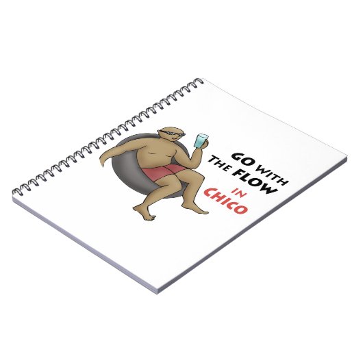 Ga met de stroom in de Chico Notitieboek (Linkerzijde)