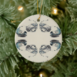 Ga met de Stroom Mee - Acryl Gieten Keramisch Ornament