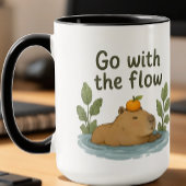 Ga met de Stroom mee Capybara Mok – Schattig Relax