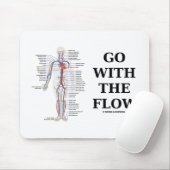 Ga met de stroom mee (circulatoire systeemhoogte) muismat (Met muis)