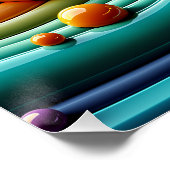 Ga met de stroom mee perfect poster (Hoek)